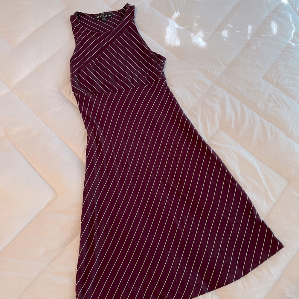 Athleta Santorini Stripped Dress-Sz XSML